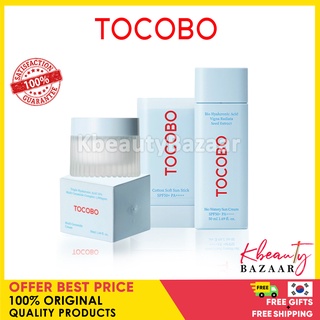 [TOCOBO] - Bio Watery Sun Cream SPF50+ PA++++ 50ml, Cotton Soft Sun Stick 19g SPF50+ PA 