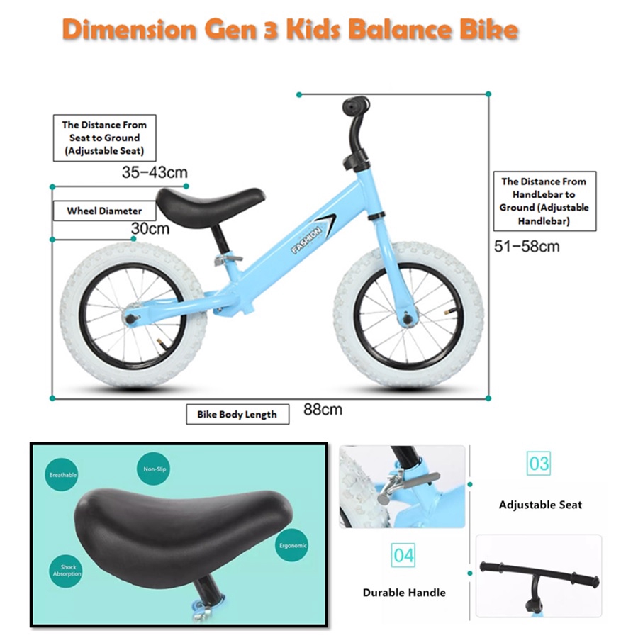 balance bike with handle