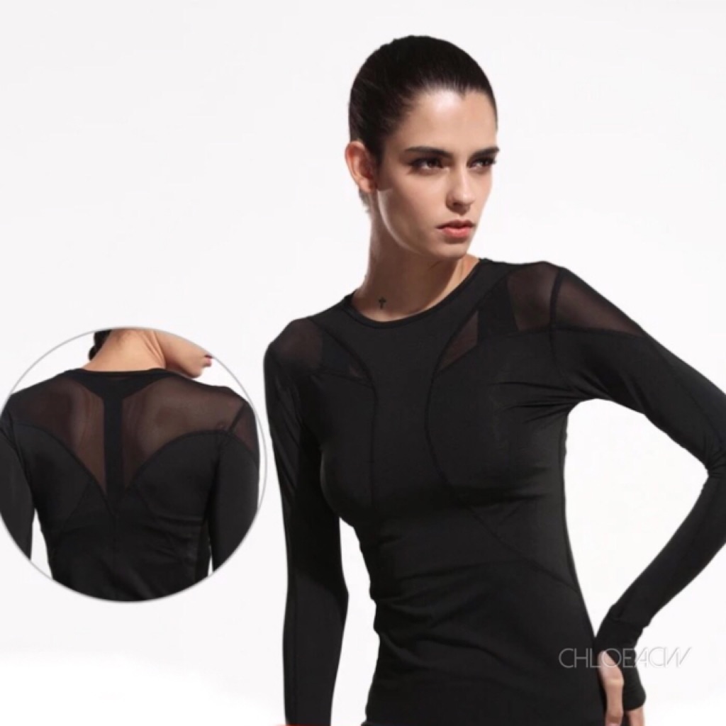 full sleeve mesh top