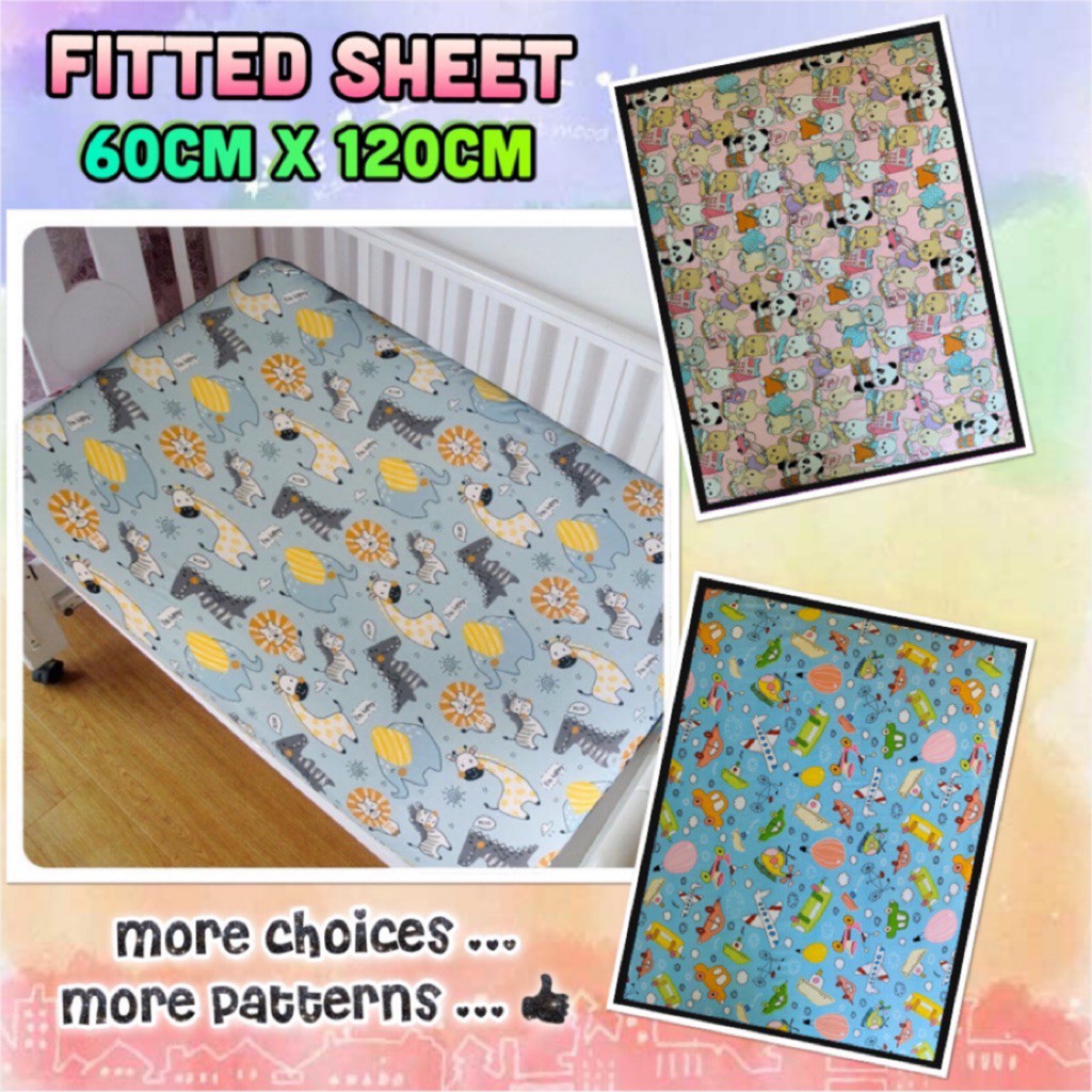 120cm x 60cm cot sheet
