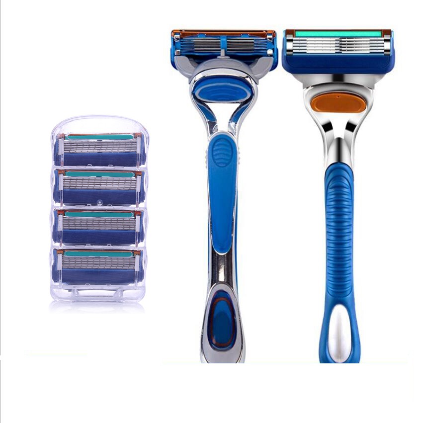 Men's Razor Handle + 4 Blade Refills Shopee Singapore