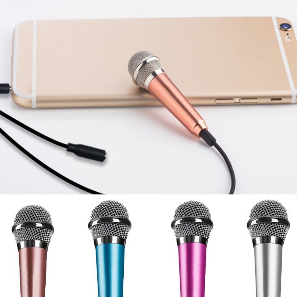 3.5MM Mini Handheld Studio Speech Mic KTV Karaoke Microphone For Phone Laptop