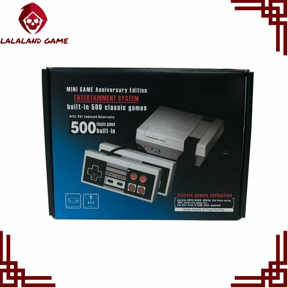 Mini NES Tv Game Console 8-Bit FC Retro Time Red White AV Output Built-In  500/600 Classic Games | Shopee Singapore