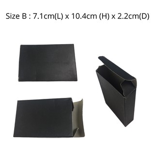 20pcs Per Lot Kraft Black Paper Box Nice Gift Box Packaging Ready Made Paper Box Artcard Material Paper Box Shopee Singapore