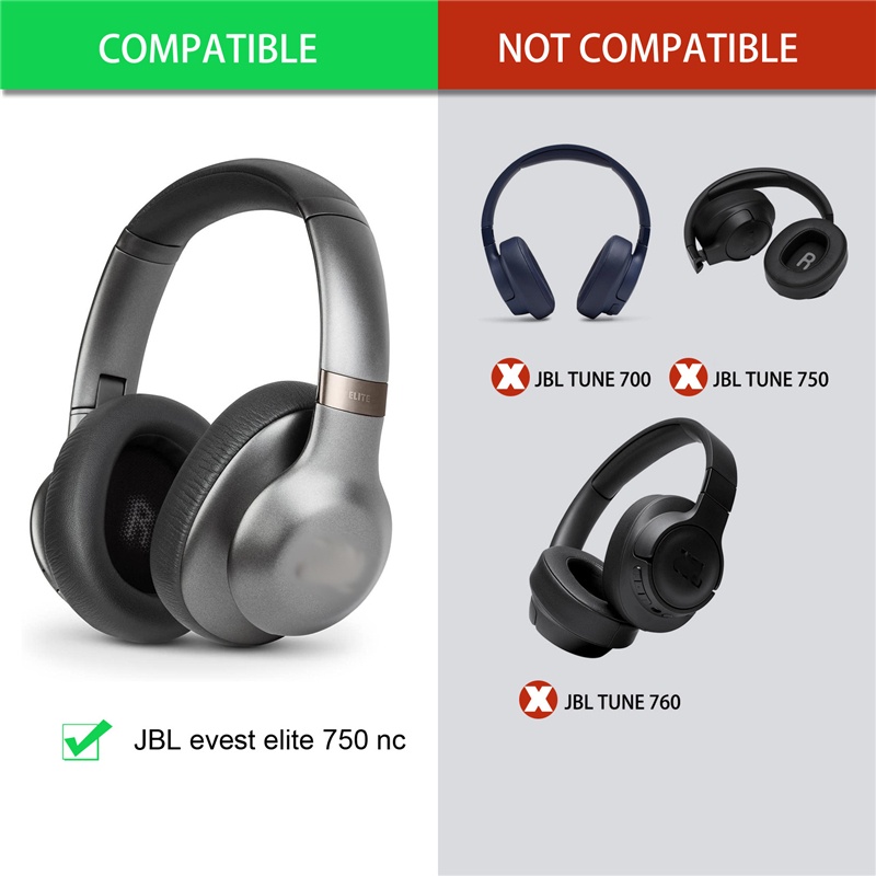 1 Pair Earpads for JBL Everest 750 750NC Headphone Ear Pads Cushion Sponge Headset Earmuffs