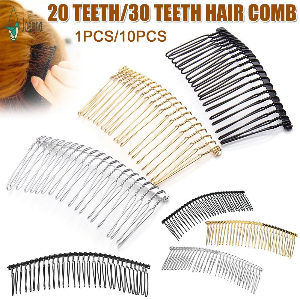 Hair Clip Combs Metal Wire Hair Combs Bridal Wedding Combs Classic 20/30  Teeth Hair Side Combs for Women Girls JNA | Shopee Singapore