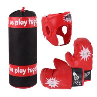 children's punching bag and gloves