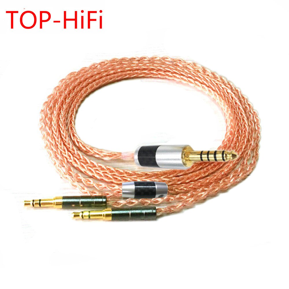 TOPHiFi 7N OCC Single Crystal Copper 8 Cores Headphone Upgrade Cable for Sundara Aventho Focal
