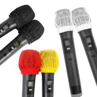 20 pcs/ 10 pairs Disposable Microphone Handheld Stage Microphone Windscreen Non-woven Mic Cover Karaoke DJ