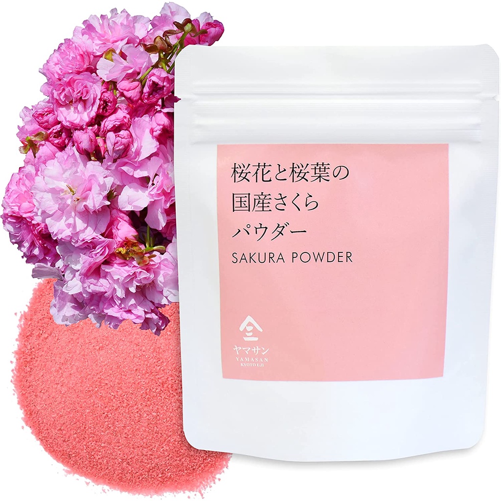 yamasan Sakura Powder 40g Japanese confectionery Edible flower Edible