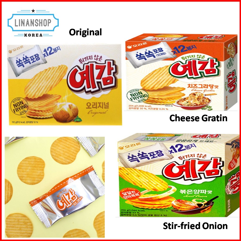 KOREA Orion Yegam Potato Chips 204g Original / Cheese Gratin / Fried ...