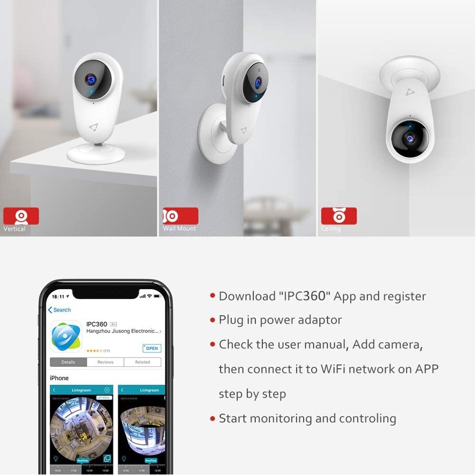 Sales Brand New Authentic Victure Pc420 Fhd Wifi Ip Camera Baby Monitor Single Pack With Night Vision At S 78 Shopee Singapore