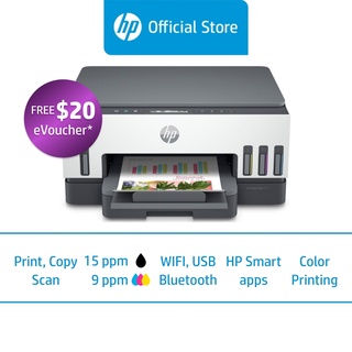 HP Smart Tank 720 Wireless All-in-One Color Inkjet Printer / Print, Copy, Scan / Two-Sided / Duplex / One Year Warranty