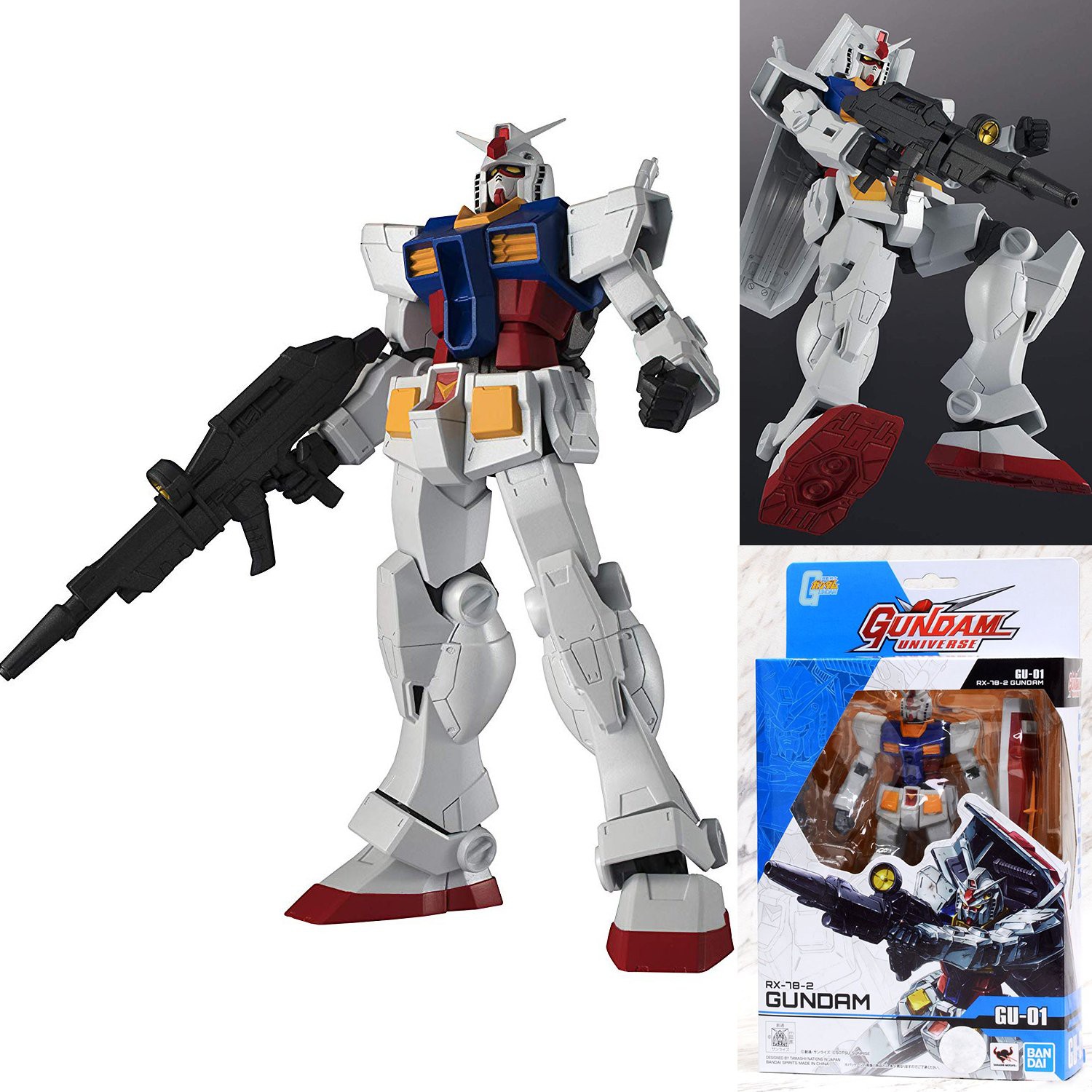 Bandai Gundam Universe Gu 01 Rx 78 2 Gundam 6 Action Figure Shopee Singapore