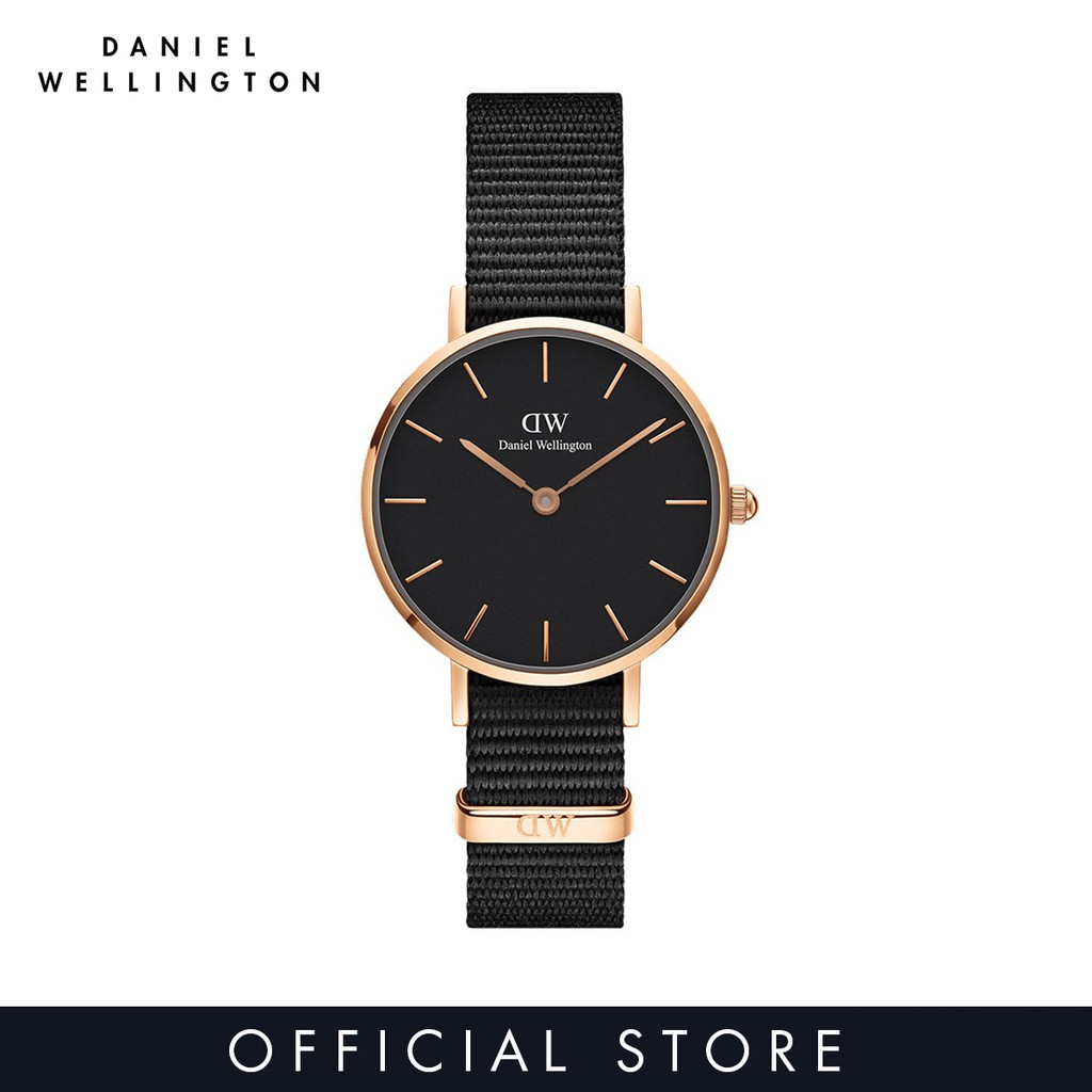 Lure Gendanne Overskrift Daniel Wellington Petite Cornwall Black Watch 28/32mm - Rose Gold - Nato  strap - DW Watch for women - Fashion watch - DW official - Authentic |  Shopee Singapore