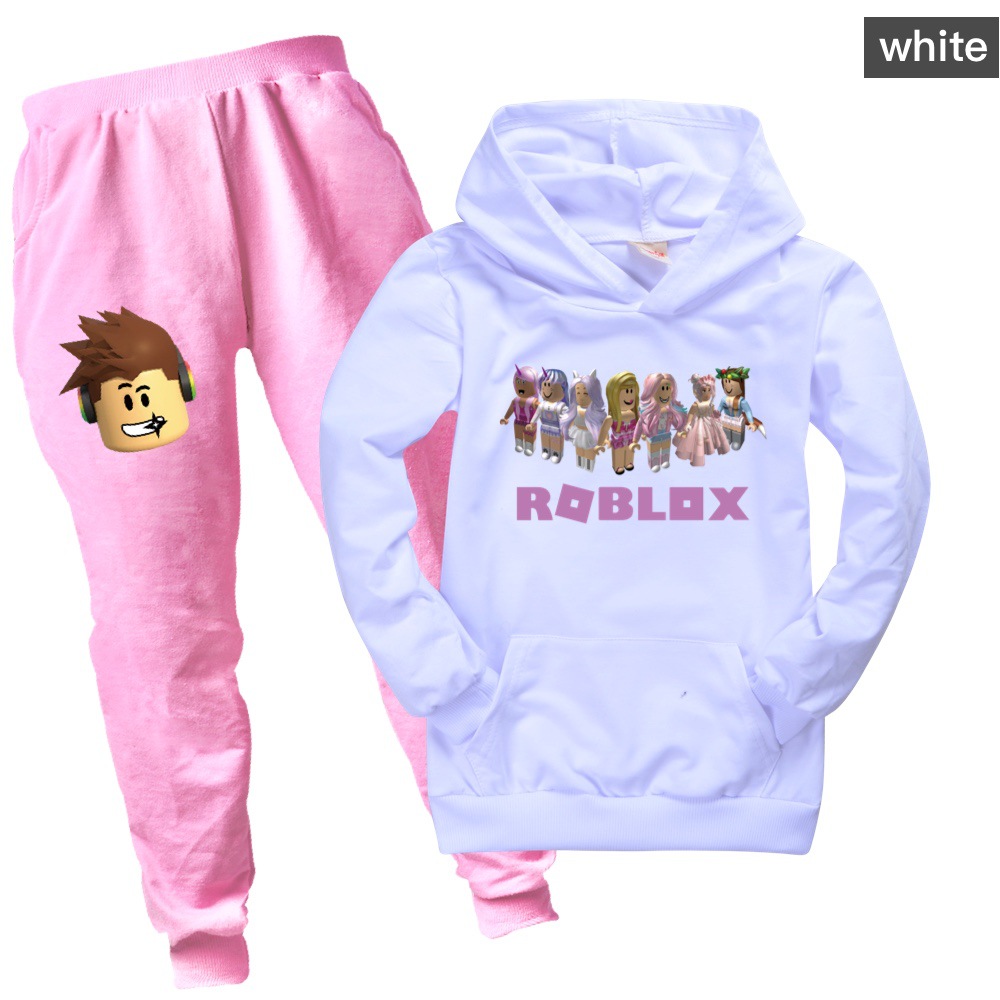 Roblox Hoodies Pants Suit Kids Hoodies With Pocket For Boys And Girls Two Pieces Set Sweatshirt Shopee Singapore - roblox hoodies pants suit kids hoodies with pocket for boys and girls two pieces set sweatshirt shopee singapore