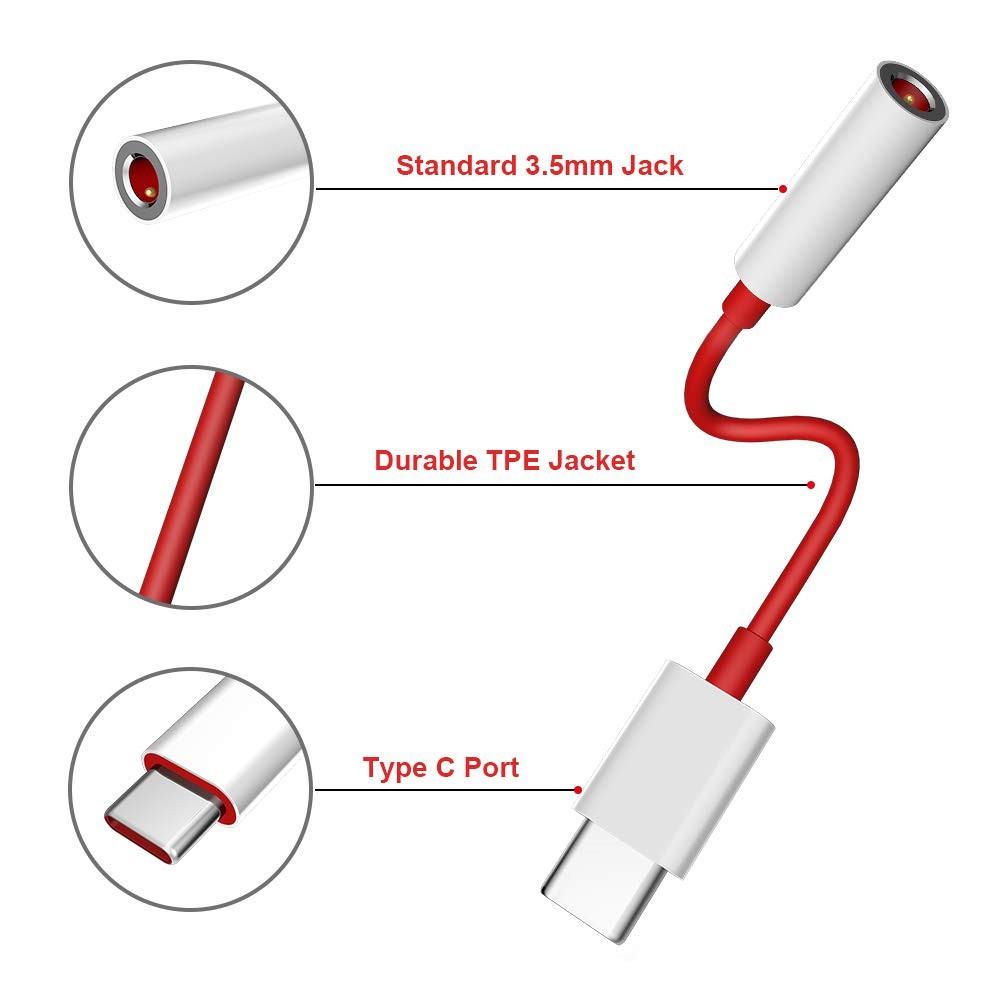 oneplus 7t usb c to 3.5 mm