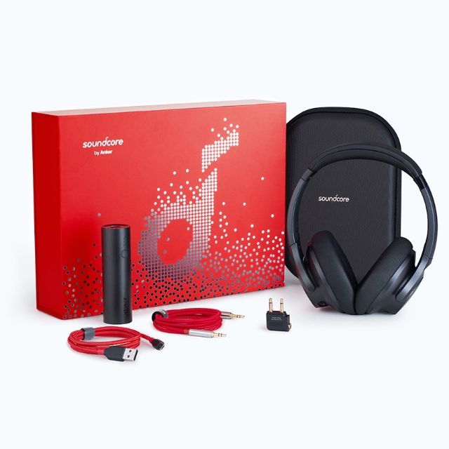 anker soundcore life 2 active noise cancelling wireless bluetooth headphones with case