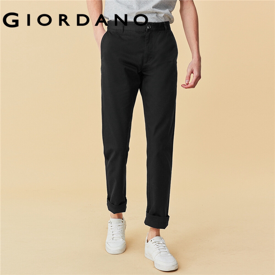 GIORDANO MEN Solid slim pants 01110080 Shopee Singapore