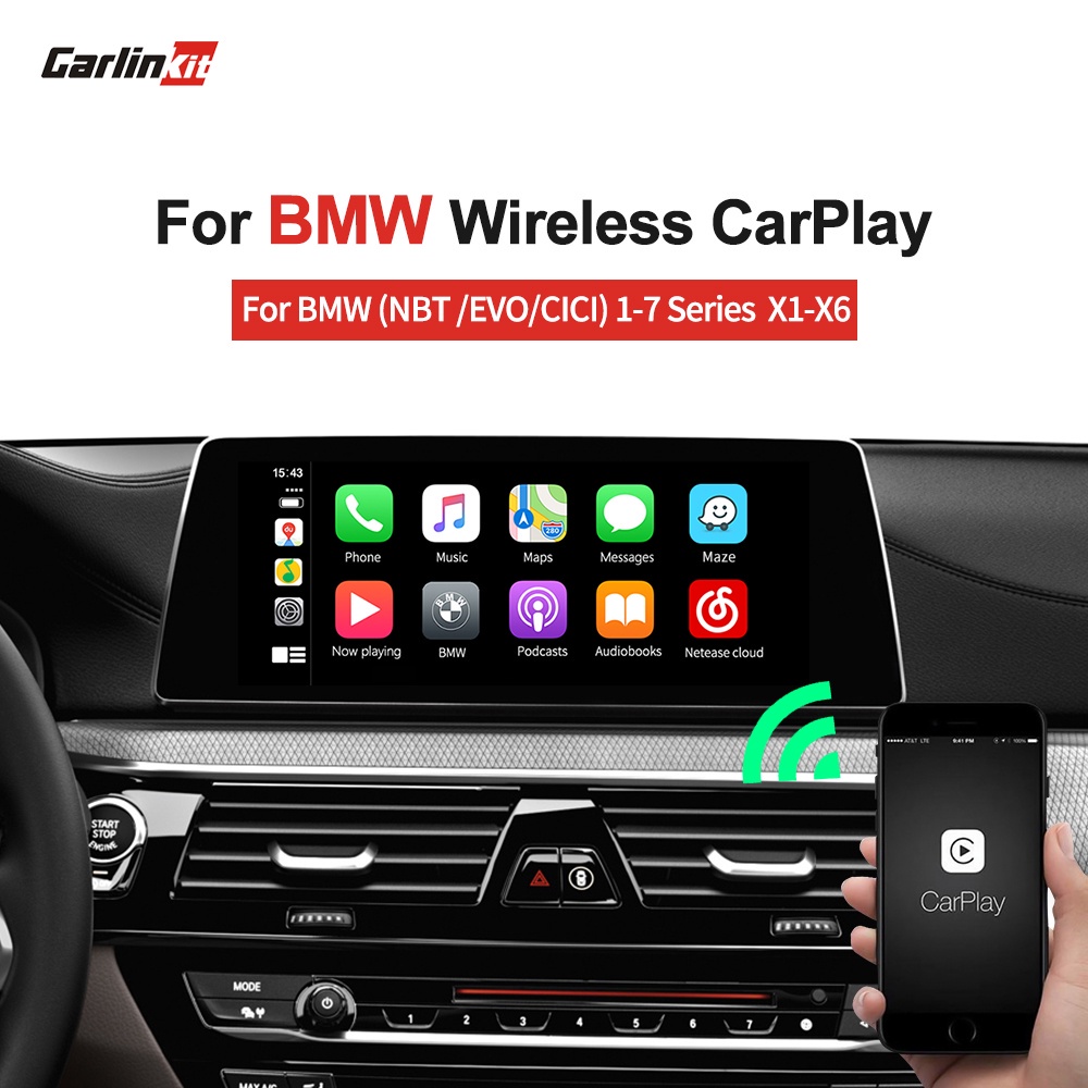Carlinkit Wireless Apple CarPlay Android Auto for BMW NBT EVO CIC