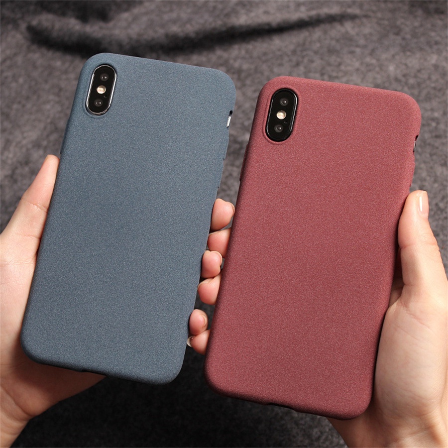 Ultra-Thin Shockproof Soft Sandstone Matte Phone Case for Samsung Galaxy S20 fe S10 S10E S9 S8 Plus