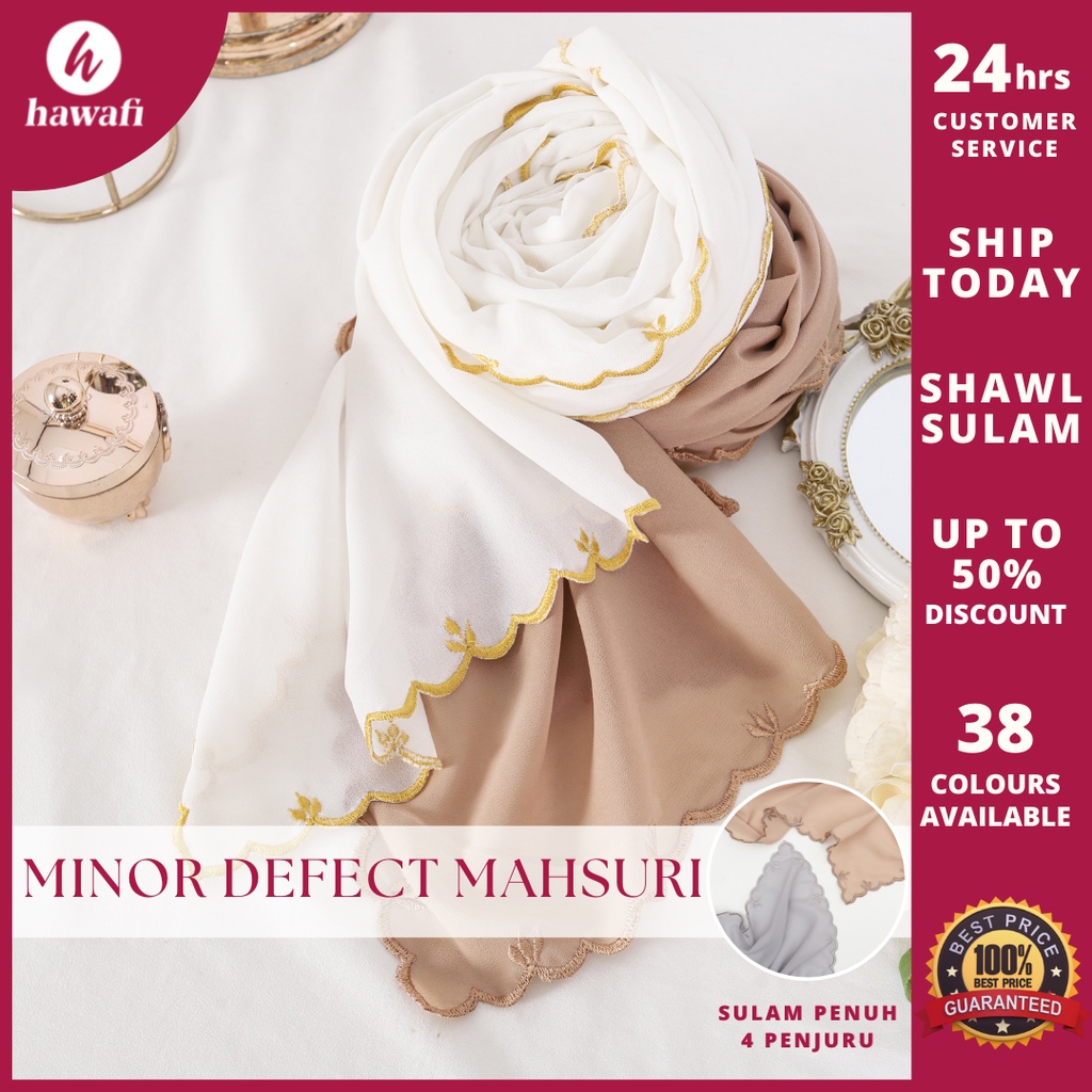 shawl sulam hitam gold