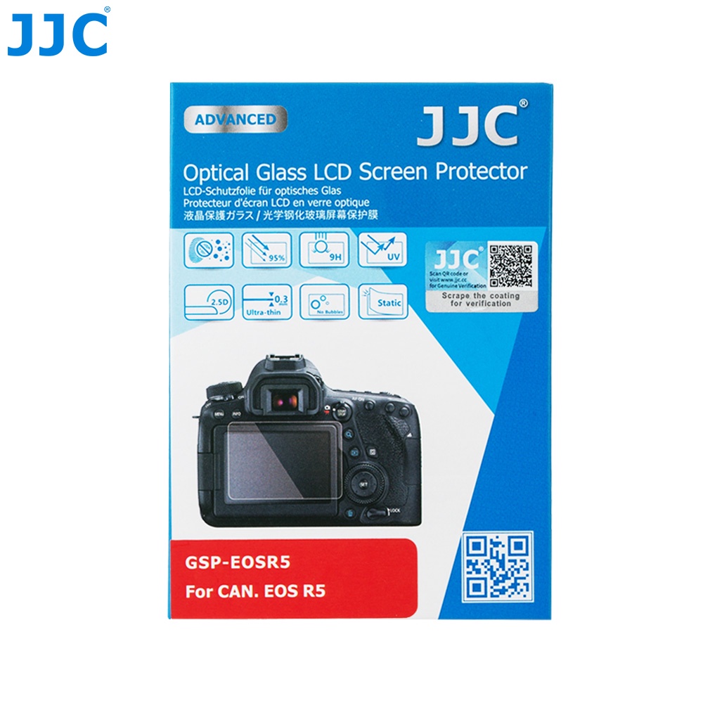 R5 ultrafino HD alta dureza inastillable anti-burbujas Protector de pantalla de cristal templado para cámara digital Canon EOS R3 JJC R5C sin espejo 