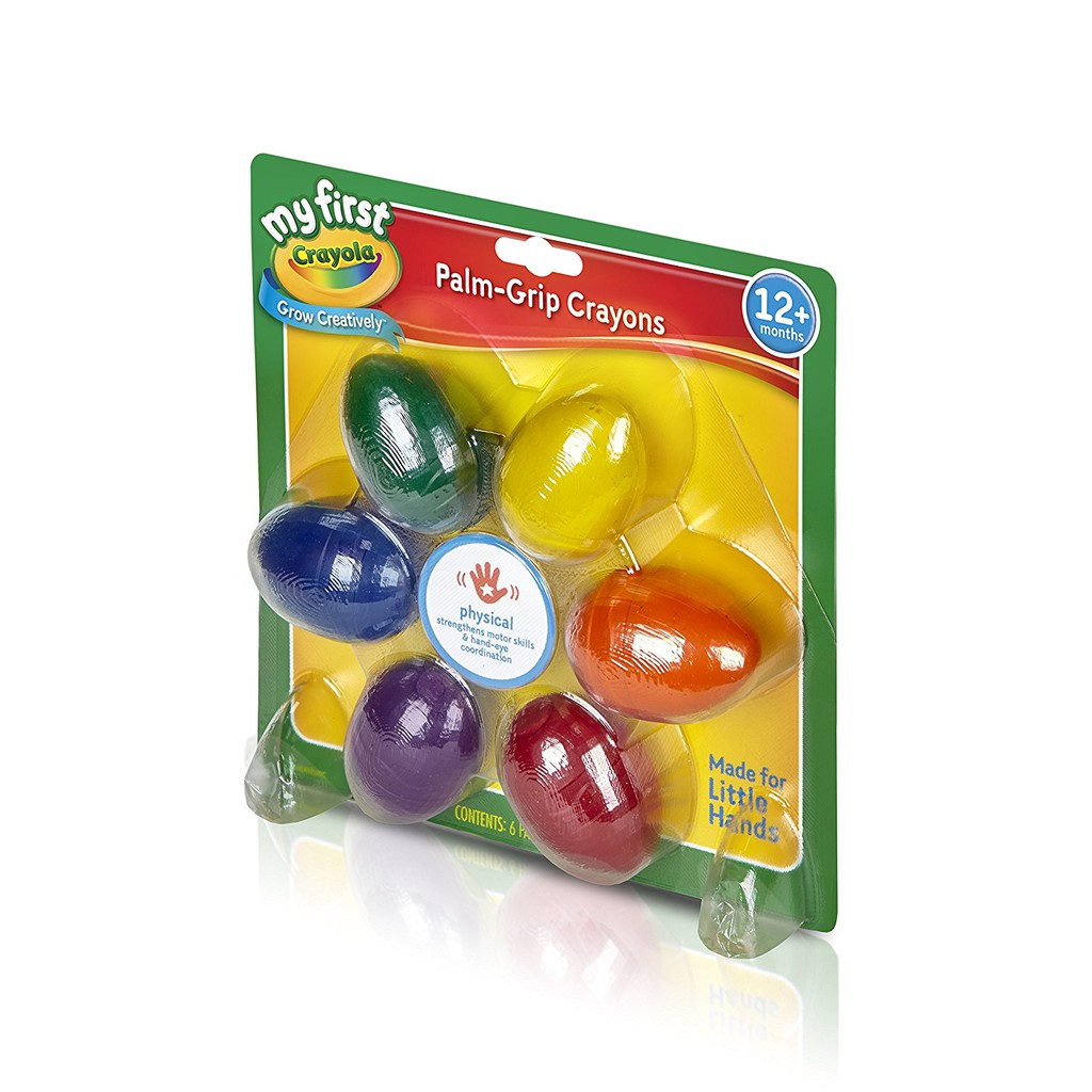 Crayola My First Crayola PalmGrip Crayons 6 count. Best Gift for