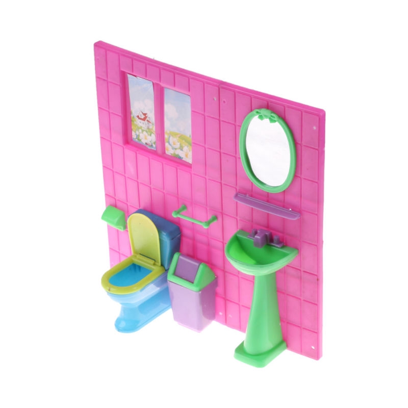 barbie toilet set