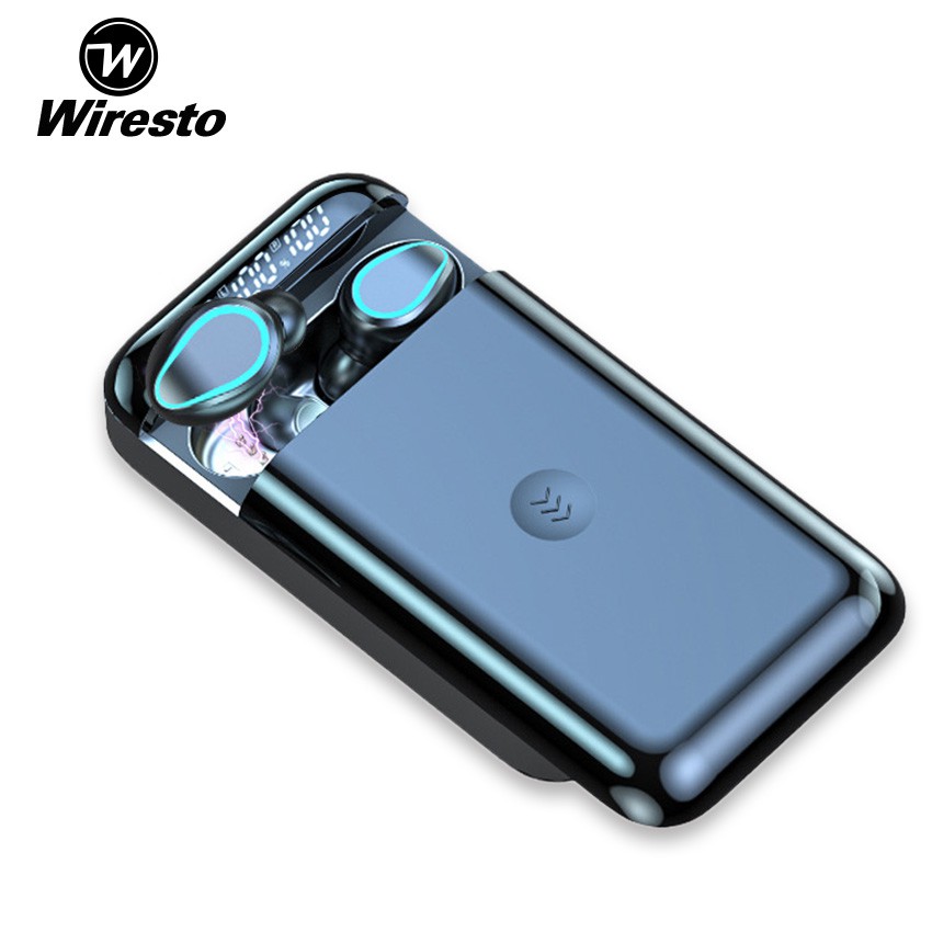 wiresto true wireless earbuds mini bluetooth 5.0