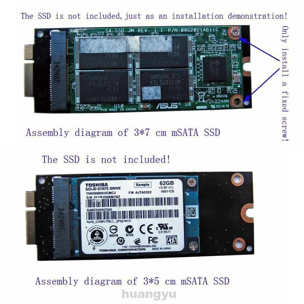 Adapter Card Plug And Play Msata Ssd To 7 17pin For Macbook Pro Retina A1398 Shopee Singapore