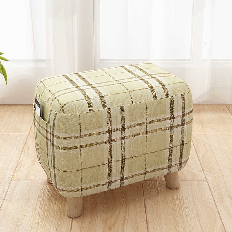 Small Stool Bench Fashion Creative Low Stool Home Sofa Stool Fabric Bench Economic Small Wooden Stool Shopee Singapore