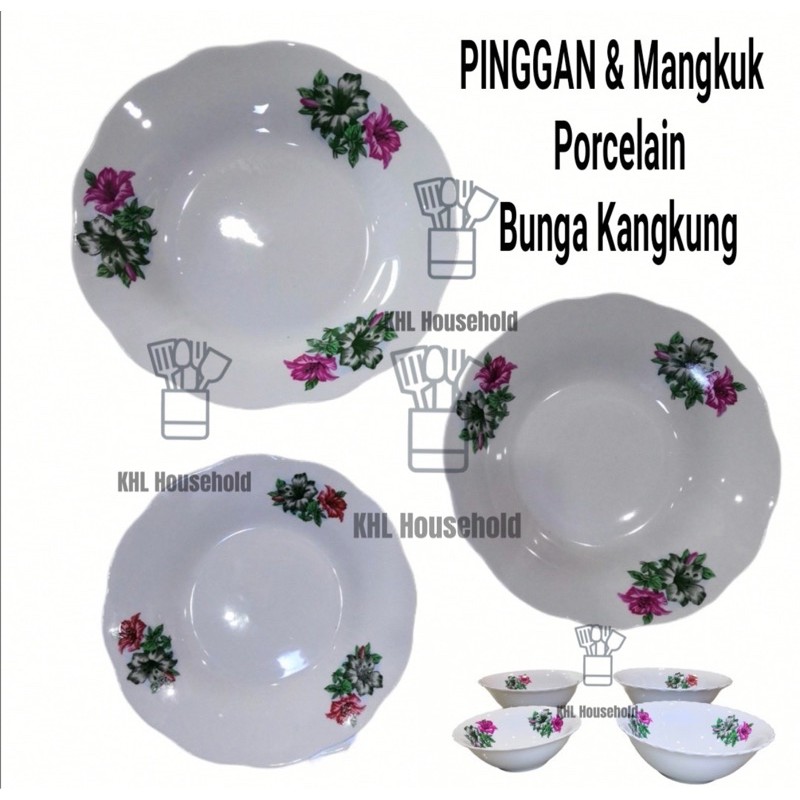 Shop Malaysia Kangkung Flower Plate Bowl Classic Porcelain Vintage Flower Kangkung Flower Porcelain Flower Bowl Kangkung Flower Bowl Shopee Singapore