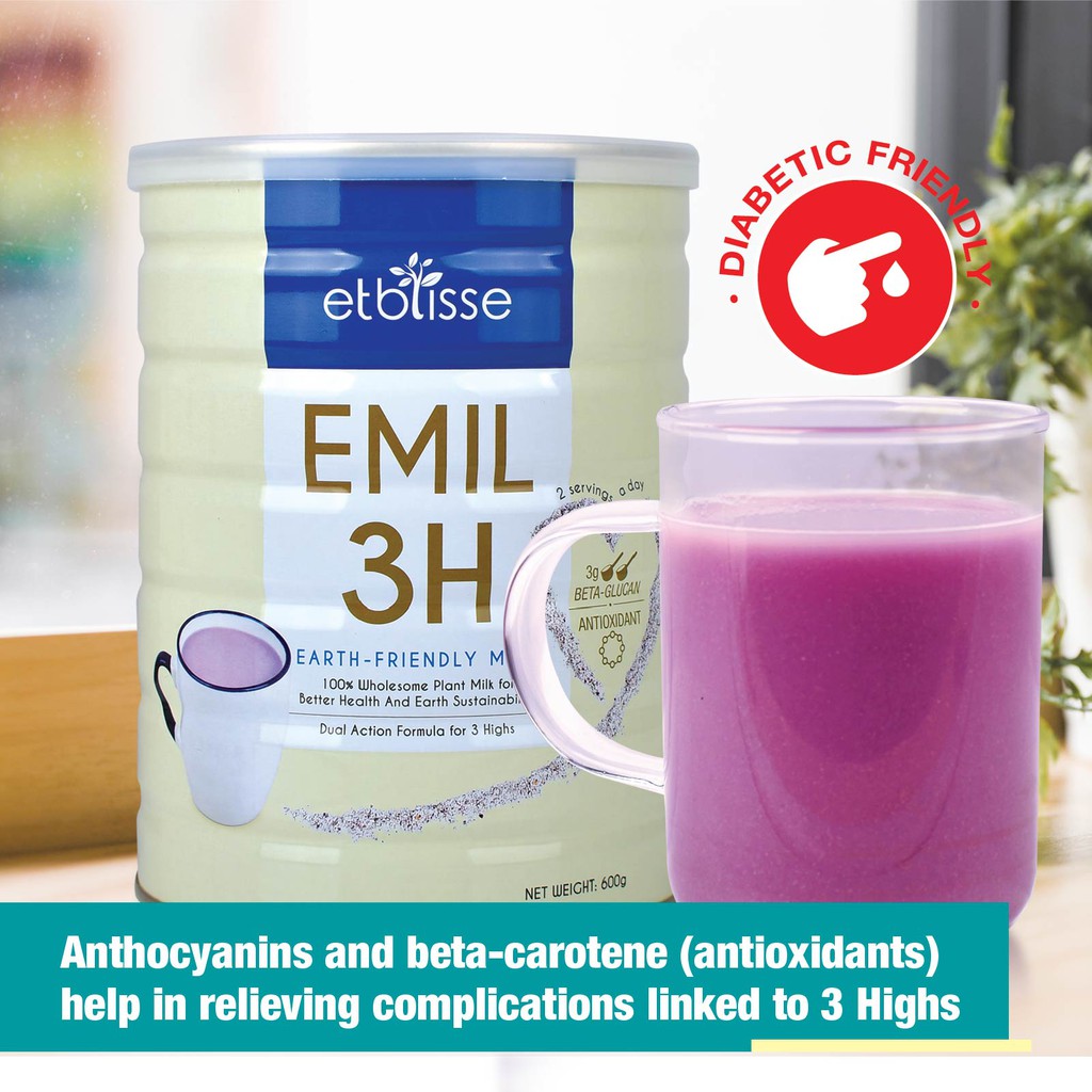 Etblisse Emil 3h Heart Friendly Plant Based Milk 600g Shopee Singapore