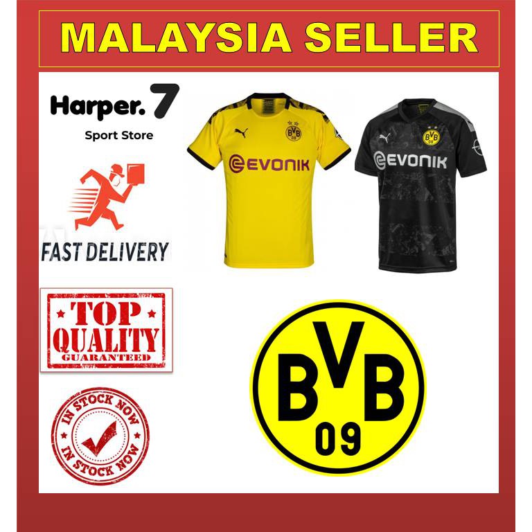 Premium Quality 19 20 20 21 Bvb Home Away 3rd Kit Football Jersey Soccer Men S 4xl Shopee Singapore