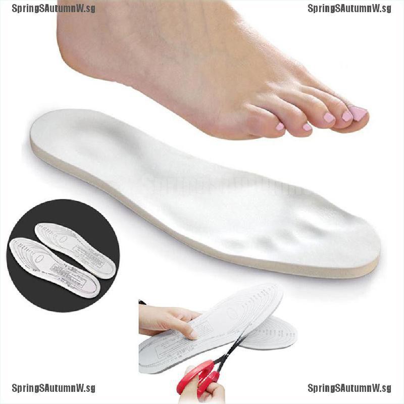 1Pair Unisex Memory Foam Insoles Shoe Trainer Foot Care Pad Comfort Pain Relief* 