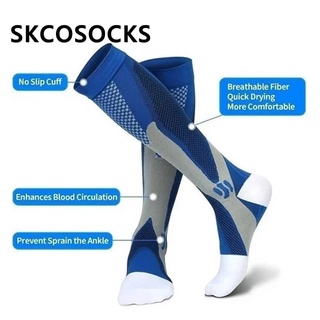 (SG Seller) Compression Socks Unisex Knee High Socks for Sports Anti-Fatigue Relief Pain Diabetic Compression Stocking #5