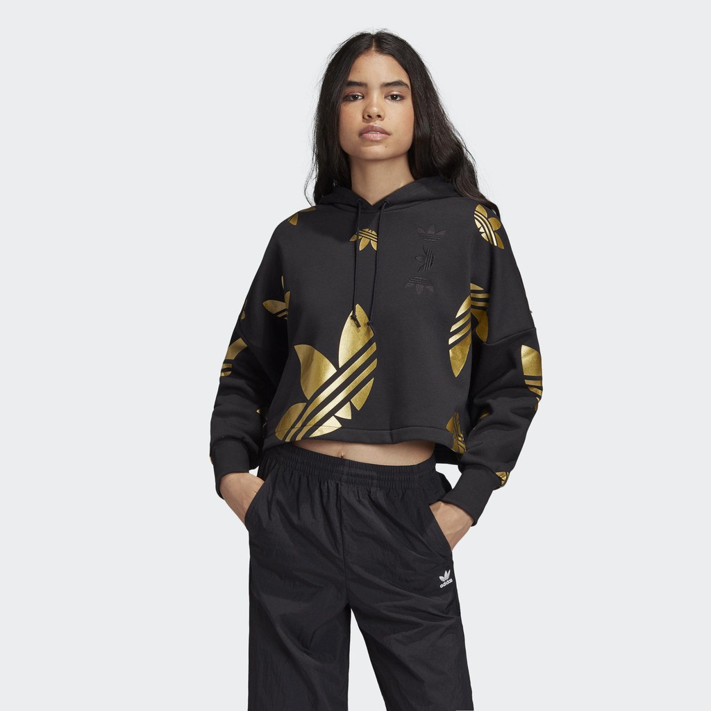 black and gold adidas hoodie womens