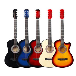 🔥SG 24 HOURS SHIP OUT🔥 38 Inch Acoustic Guitar Beginner Full Set Free Tuner