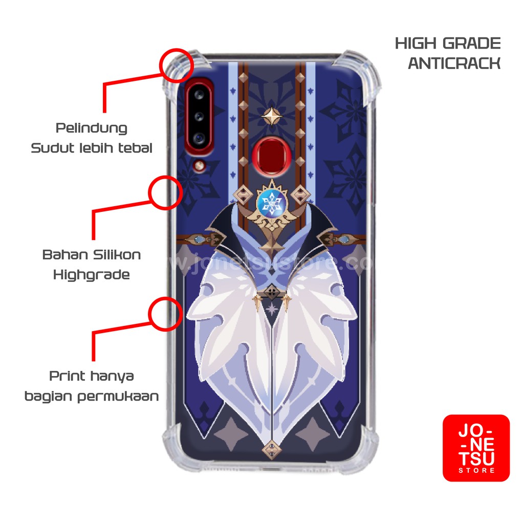 Genshin Impact Kaeya Design Silicone Pc And Tempered Glass Multi Variant Smartphone Case Shopee Singapore