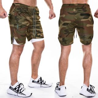 ASRV 2in1 Sports Fitness Shorts Men's Fashion Casual Fake Two Pieces ...
