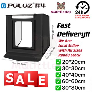 [LocalSeller] PULUZ Foldable LED Light Box Photo Studio Photography Tent Box Kit Puluz