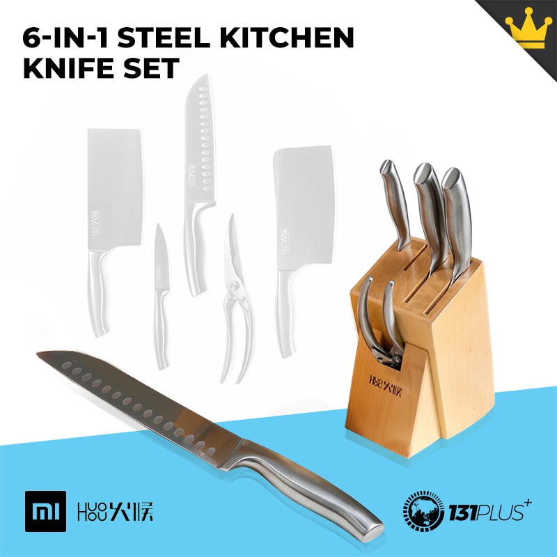 stainless steel kitchen knife set