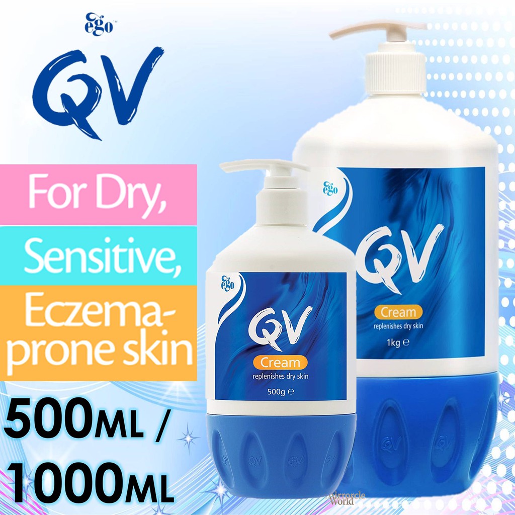 EGO QV Cream/ Lotion 500ml/1000ml. For Dry or Eczemaprone baby skin