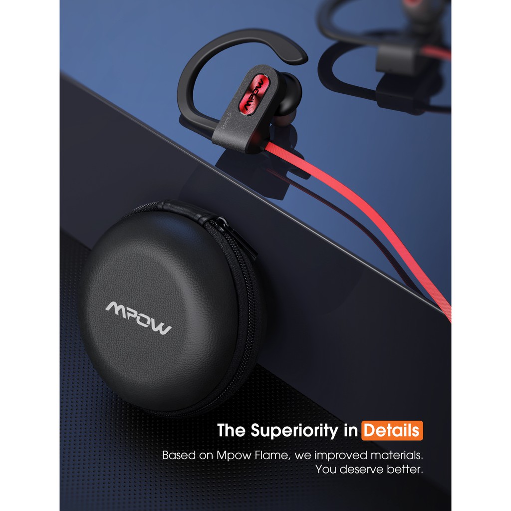 mpow flame s bluetooth headphones sports