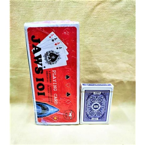 Ready Stock Jaws Iii 101 Casino Poker Magic Playing Card 52 4 Joker Deck Plastic Coated 扑克牌 卡牌 魔术牌 Daun Terup Shopee Singapore
