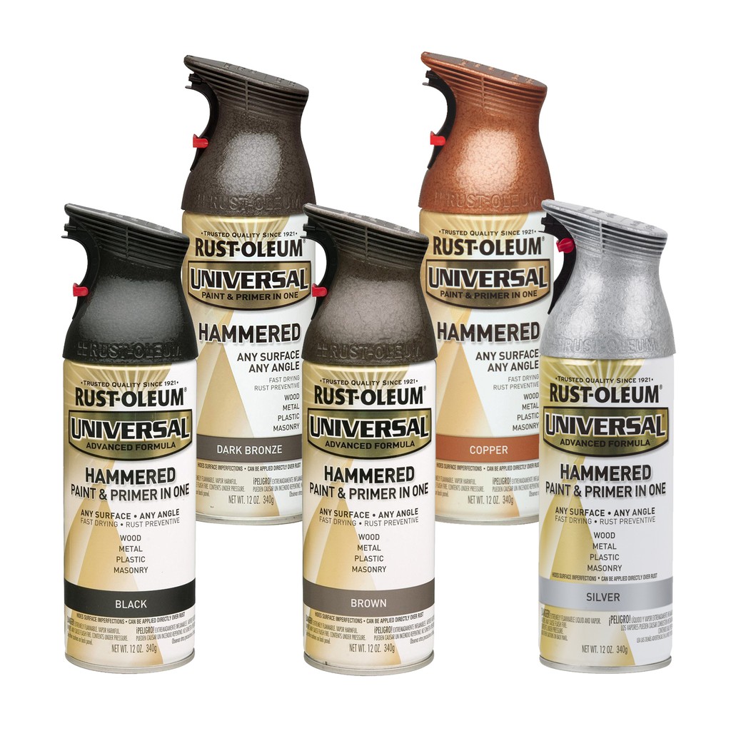 Rust-Oleum 249131-6PK Universal All Surface Metallic Spray Paint, 11 oz, Oil  Rubbed Bronze, 6 Pack 