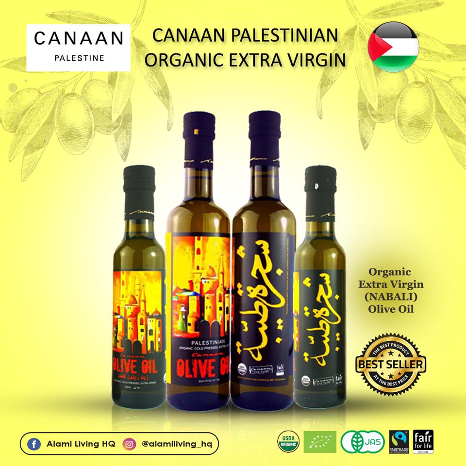 Canaan Palestine Organic Olive Oil 500 Ml Extra Virgin Olive Oil Shopee Singapore