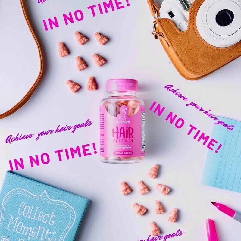 Shop Malaysia Original Sweetbunny Vitamin Rambut Gugur Sweet Bunny Hair Vitamin Multivitamin Biotin Supplement Hairtalk Shopee Singapore