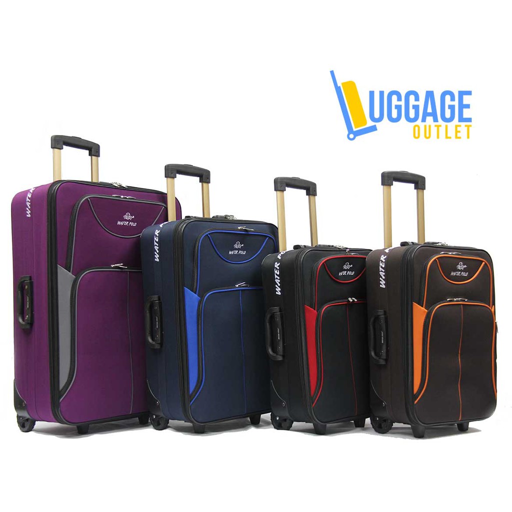 Robust Softside Expandable Fabric Luggage with 2 Cart Wheels Shopee